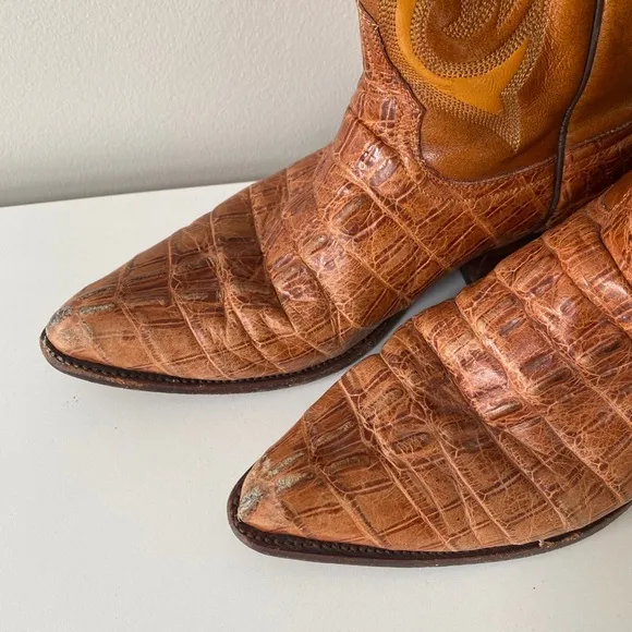 RUDEL Caiman Gator (Alligator) Cowboy Boots