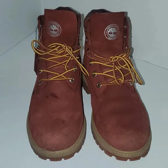Rust/ Burgundy Timberland Boots Men's 6.5/Women's 9