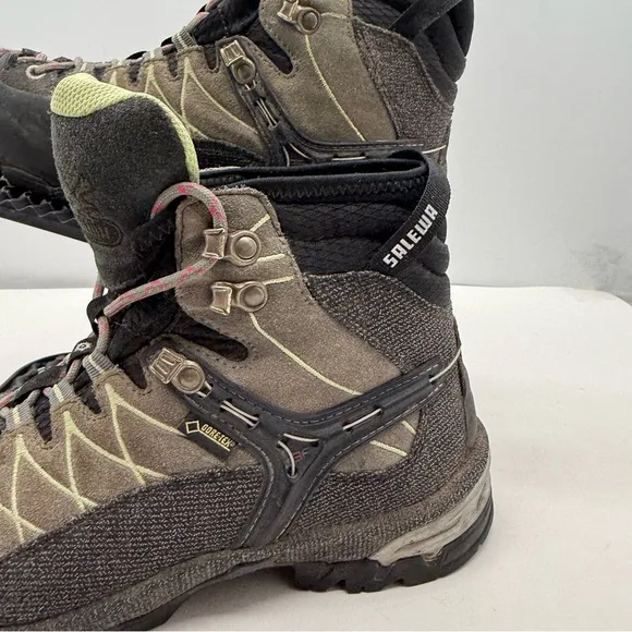 Salewa Alp Trainer Mid GTX Womens 8.5 Gore-Tex Hiking Boots Shoes Mountaineering