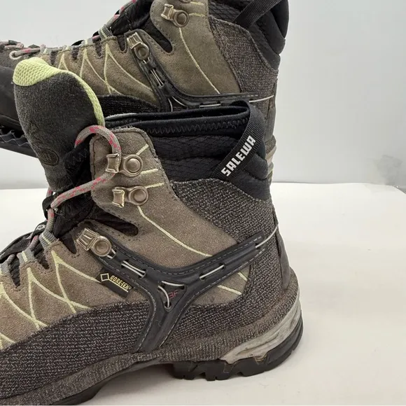 Salewa Alp Trainer Mid GTX Womens 8.5 Gore-Tex Hiking Boots Shoes Mountaineering