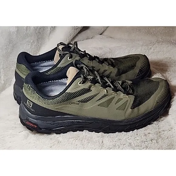 SALOMON Mens Shoes 11  Outline Goretex OrthoLite Burnt Olive 409968 Hiking Walk