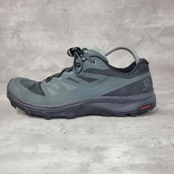 Salomon Outline GTX Hiking Shoes Men Size 9 US Blue Black