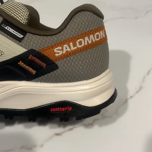 Salomon Outrise ClimaWaterproof Men's Hiking Shoes in Moss Gray/Olive Night