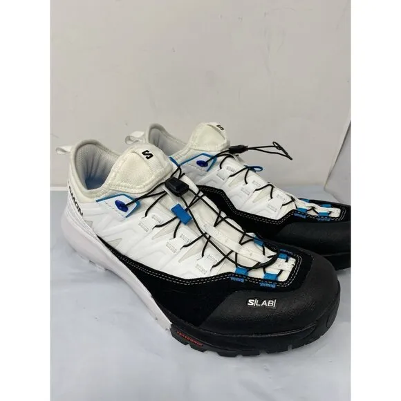 Salomon S/Lab Alpinway Trail Hiking White Black Athletic Shoes Men’s Size 9.5
