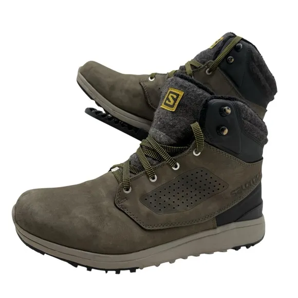 Salomon Utility Winter CS WP Mens 10.5 Snow Boots Ankle Shoes Ankle Hiking