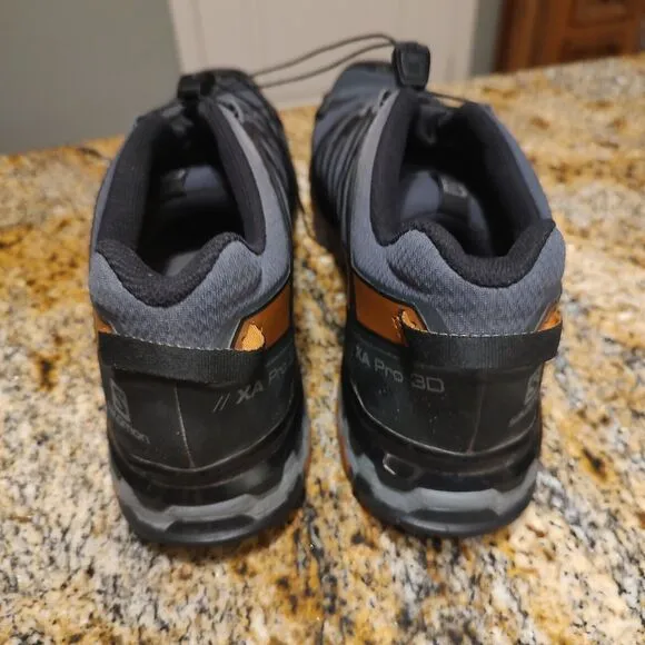 Salomon XA Pro 3D V8 GTX Men's Size 11 Trail Running Hiking Shoes Black Gray