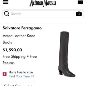 Salvatore Ferragamo “CARLA” Boots 7 1/2