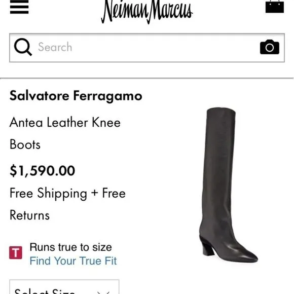 Salvatore Ferragamo “CARLA” Boots 7 1/2