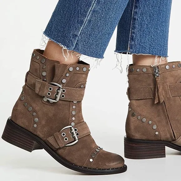 🆕{Sam Edelman} Drea Studded Motorcycle Boots
