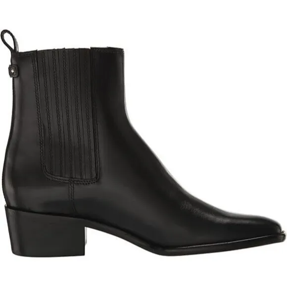 Sam Edelman Kati Women Size 8 / UK 6 / EU 38.5 Ankle Leather Boots Black NEW