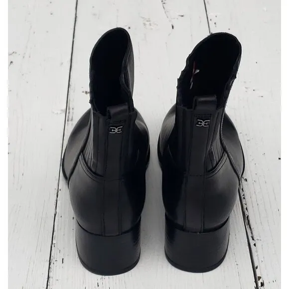 Sam Edelman Kati Women Size 8 / UK 6 / EU 38.5 Ankle Leather Boots Black NEW