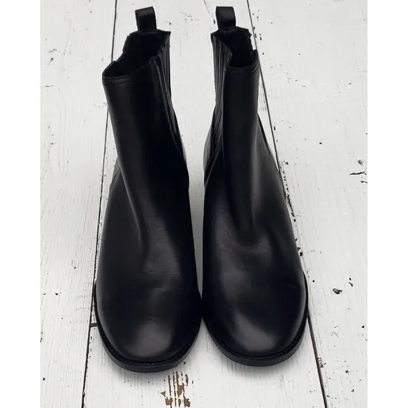 Sam Edelman Kati Women Size 8 / UK 6 / EU 38.5 Ankle Leather Boots Black NEW