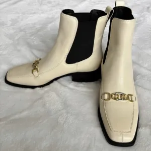SAM EDELMAN Torance Square Toe Chelsea Ankle Leather NEW Bootie--7