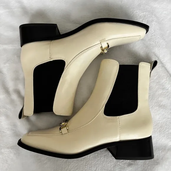 SAM EDELMAN Torance Square Toe Chelsea Ankle Leather NEW Bootie--7