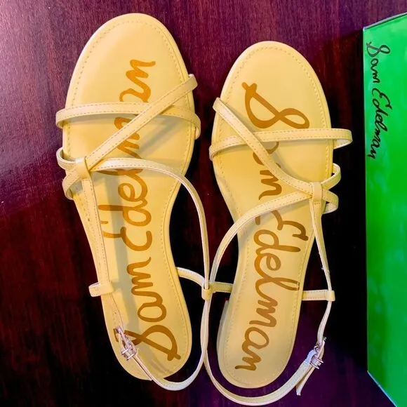 Sam Edelman Teale leather stripe sandal size 8,5 NWT
