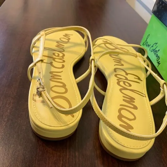Sam Edelman Teale leather stripe sandal size 8,5 NWT