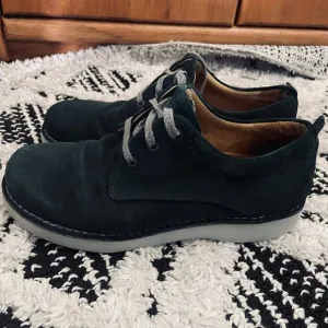 Samuel Hubbard Navy Nubuck Leather Shoe Sneaker Mens US 8.5 EU 42-Hubbard Free