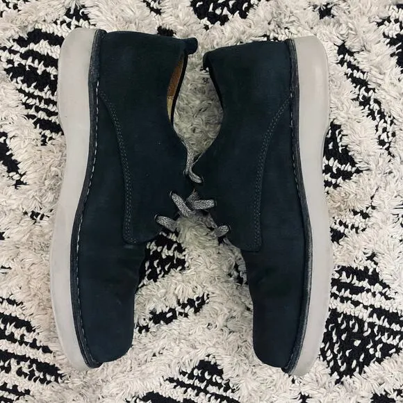 Samuel Hubbard Navy Nubuck Leather Shoe Sneaker Mens US 8.5 EU 42-Hubbard Free