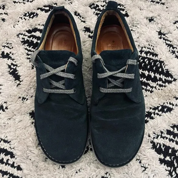 Samuel Hubbard Navy Nubuck Leather Shoe Sneaker Mens US 8.5 EU 42-Hubbard Free