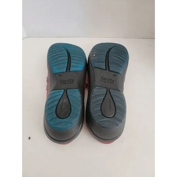 Sanita Danish Design Women's Red Slide Mary Jane Clogs Comfort Shoes Size 40