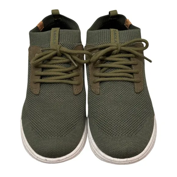 SAOLA ECO friendly Men’s Army Green Color block Mindo Waterproof Shoes Size US 7
