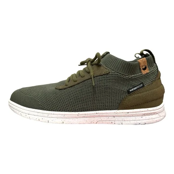 SAOLA ECO friendly Men’s Army Green Color block Mindo Waterproof Shoes Size US 7