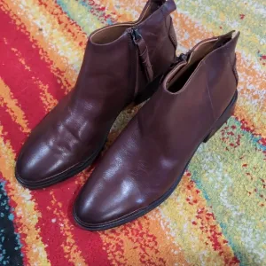 Sarto Brown Leather Ankle Boots