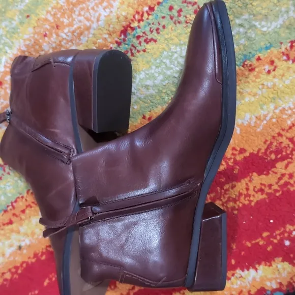 Sarto Brown Leather Ankle Boots