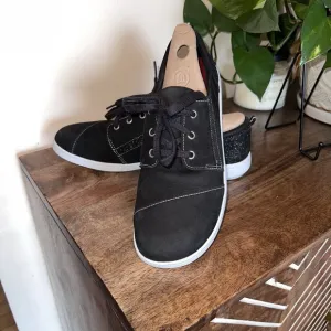 SAS Marine Black Leather Lace Up Athletic Shoes Sneakers Comfort Womens Size 9N