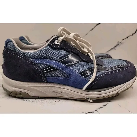 SAS‎ Tour Mesh LT Marine Mens Size 6M Womens Size 8M Blue Tripad Comfort Shoes