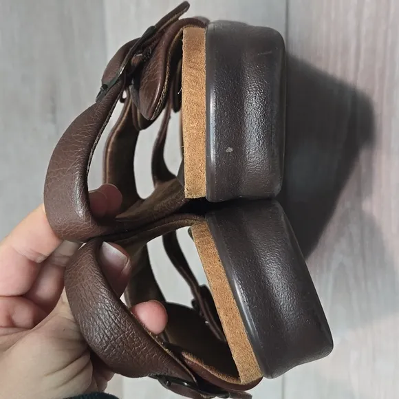 SAS Tripad Women Brown Leather Ankle Sandals Shoes Sz 8M