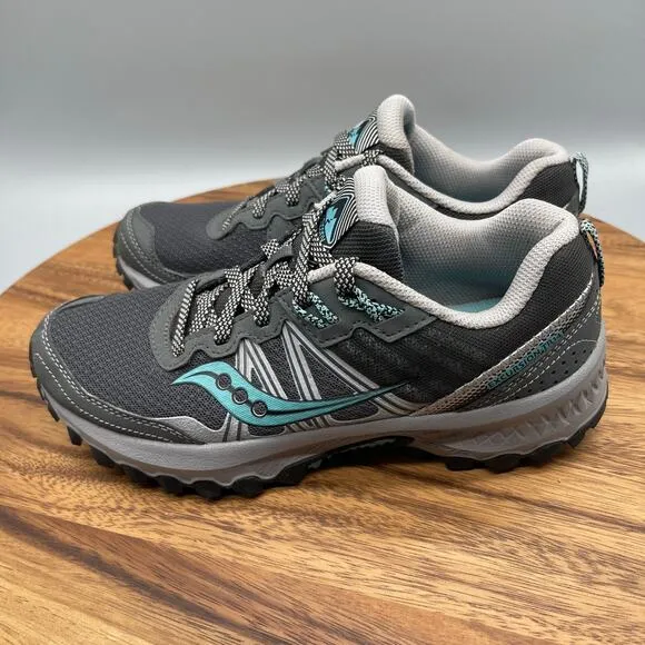 Saucony Excursion TR 14 Shoes Womens Size 7.5 Charcoal/Marine Running Sneakers