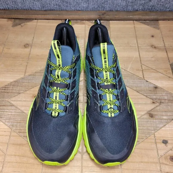 Saucony Mad River TR SAMPLE SZ 9 Running Hiking Shoes Citron/Black S20521-37