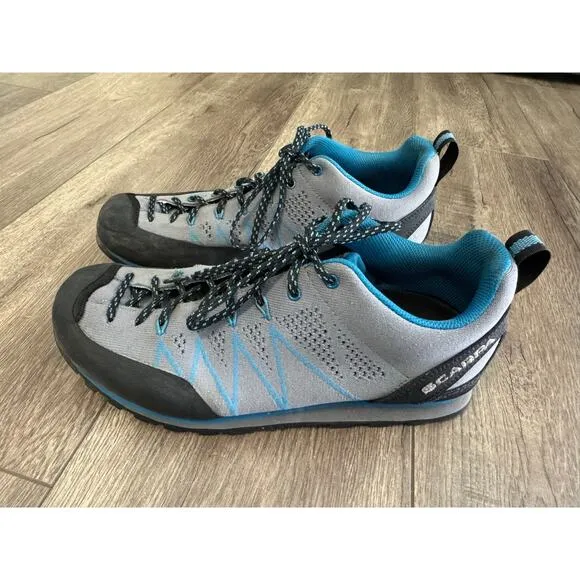 Scarpa Mens Crux Air Smoke Lake Blue Hiking Shoes Size 8