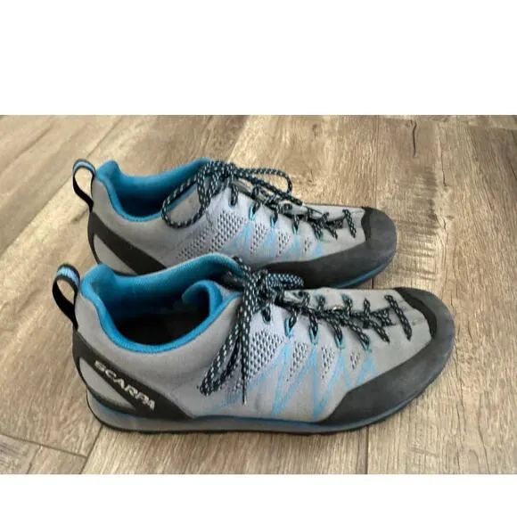 Scarpa Mens Crux Air Smoke Lake Blue Hiking Shoes Size 8