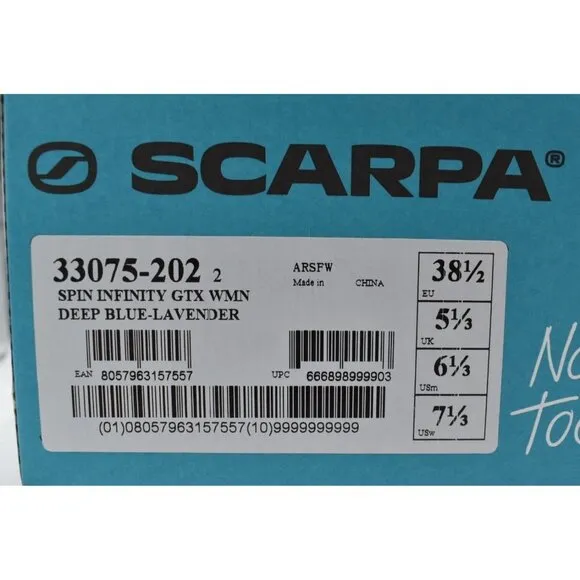 Scarpa Womens EU 38.5 Spin Infinity GTX Gore-Tex Waterproof Trail Running Shoes