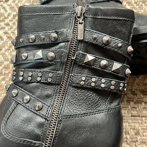 Schutz Luzia Studded Strap Boots sz 8