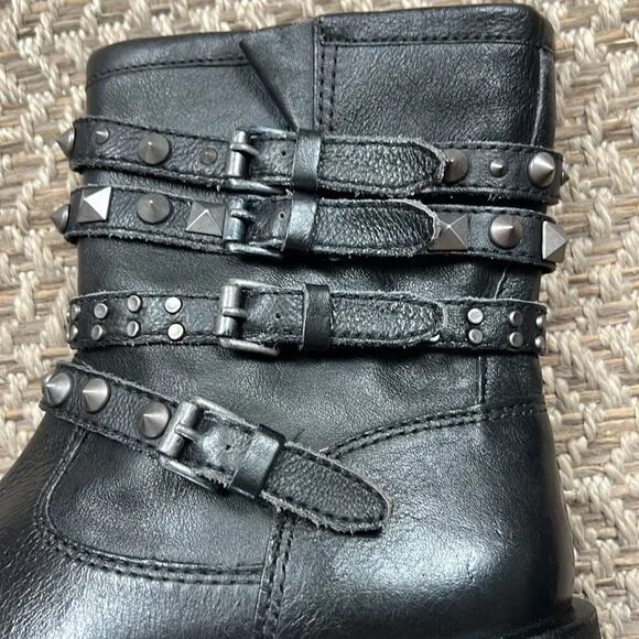 Schutz Luzia Studded Strap Boots sz 8
