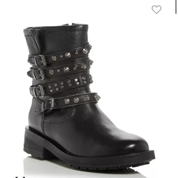 Schutz Luzia Studded Strap Boots sz 8