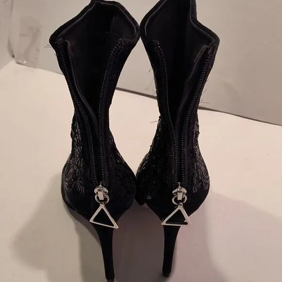 SCHUTZ Velvet Sequence Ankle Boots Women's