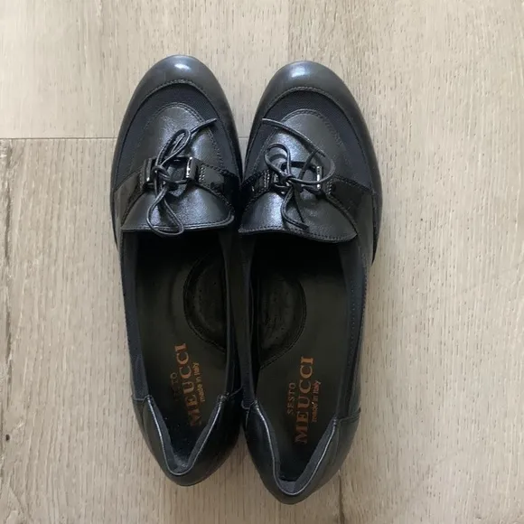 SESTO MEUCCI BRENT leather patent comfortable shoes flats size 8 M
