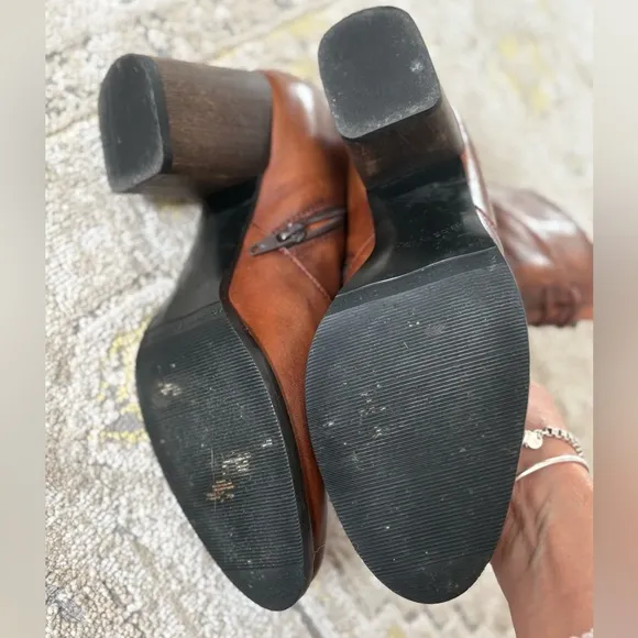 Sesto Meucci Made in Italy Brown Leather Ankle Boots