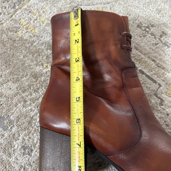 Sesto Meucci Made in Italy Brown Leather Ankle Boots
