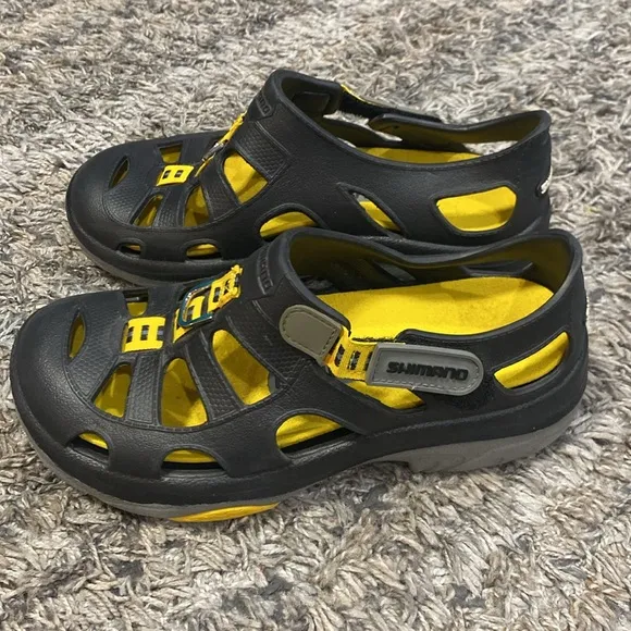 Shimano Evair Marine Fishing Shoes black yellow M5/W7