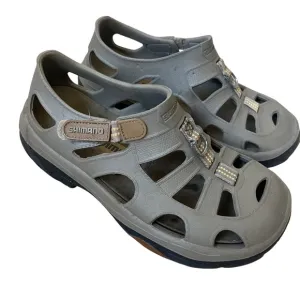 Shimano Evair Marine Fishing Shoes Water Adjustable Strap Khaki Mens 10