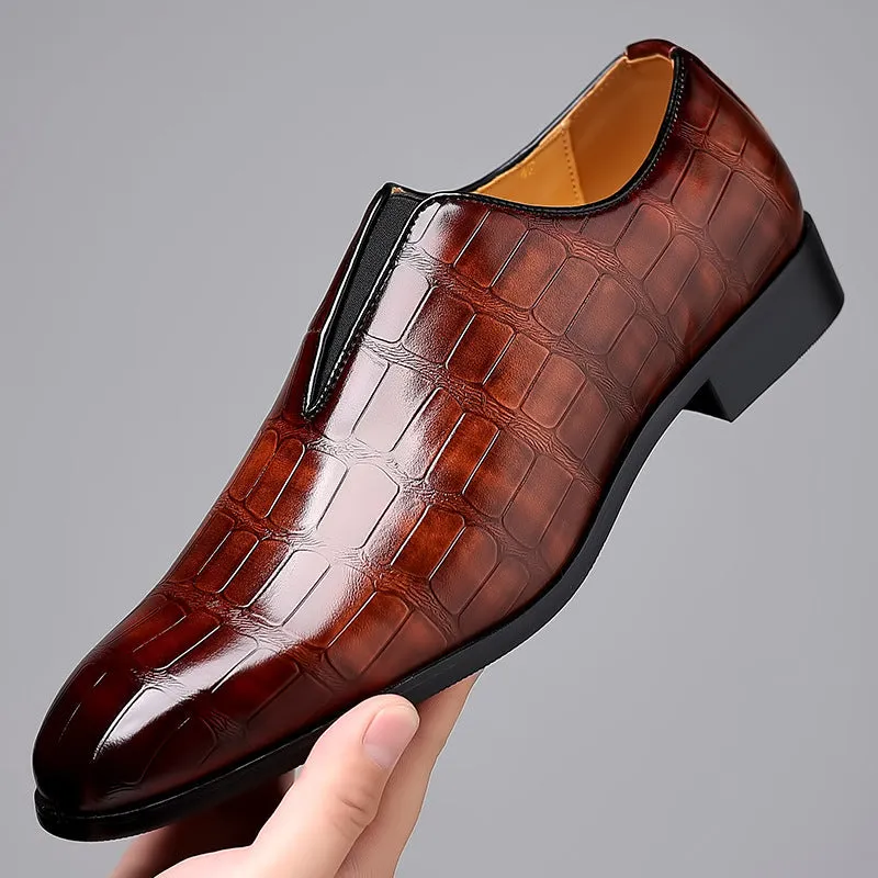 Shock-Absorbing Leather Shoes