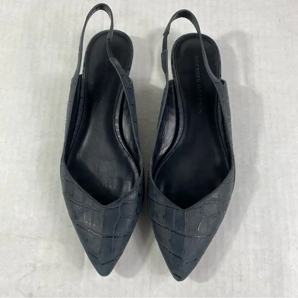 Sigerson Morrison Leather Slingback Sandal