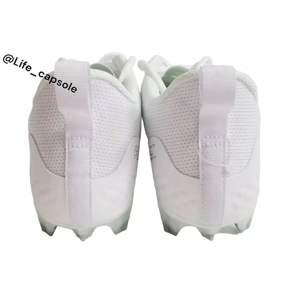 Size 12 Nike Alpha Huarache 8 Pro Lacrosse White Silver CW4439-100 NEW Men's