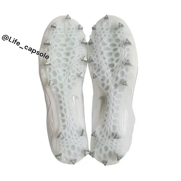 Size 12 Nike Alpha Huarache 8 Pro Lacrosse White Silver CW4439-100 NEW Men's