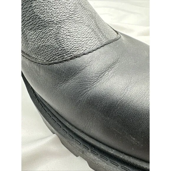 Size 13 Coach Men’s Citysole Signature Black Leather Boots CN346